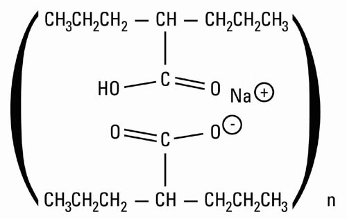 Chemical structure for divalproex sodium
