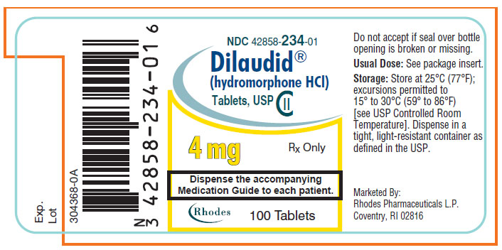 PRINCIPAL DISPLAY PANEL - 4 mg Tablet Bottle Label