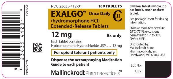 PRINCIPAL DISPLAY PANEL - 12 mg
