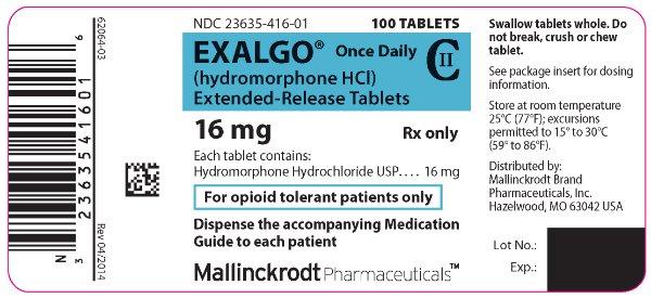 PRINCIPAL DISPLAY PANEL - 16 mg