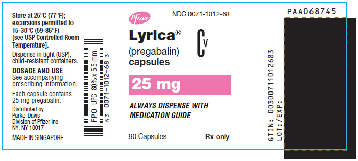 PRINCIPAL DISPLAY PANEL - 25 mg Capsule Bottle Label
