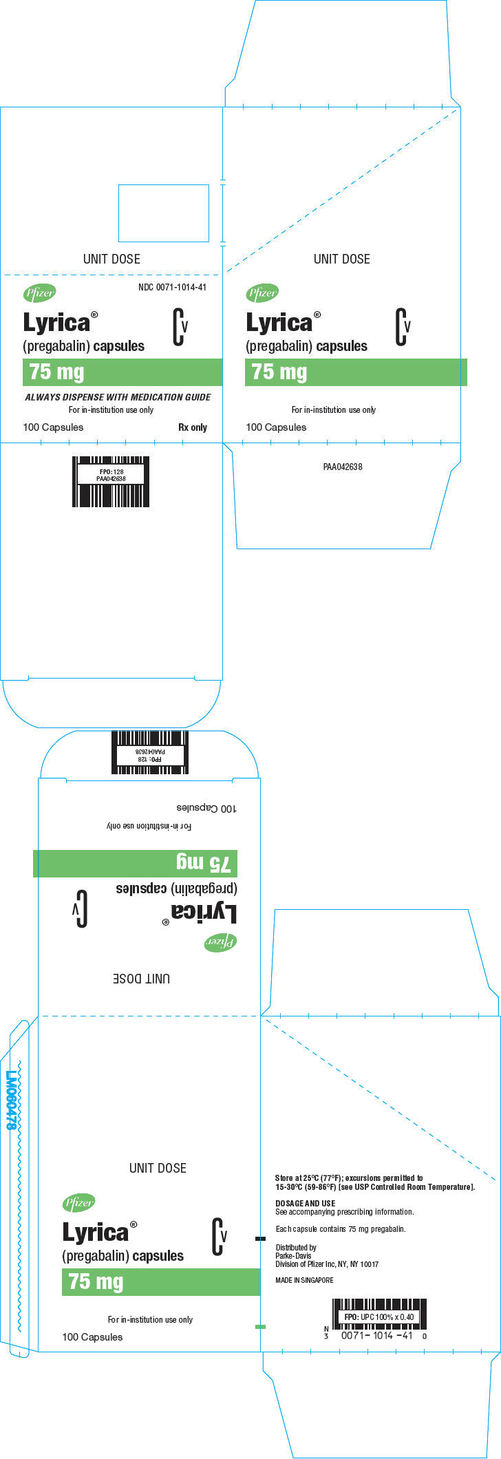 PRINCIPAL DISPLAY PANEL - 75 mg Capsule Blister Pack Carton