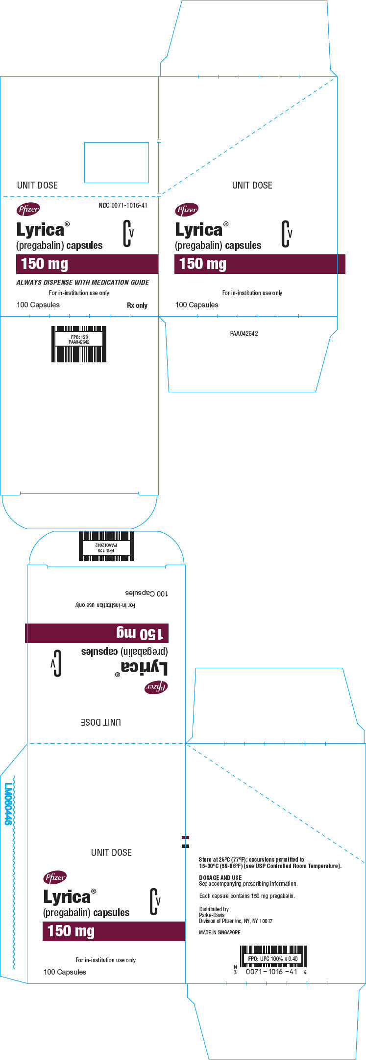PRINCIPAL DISPLAY PANEL - 150 mg Capsule Blister Pack Carton
